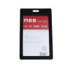 Изображение 10 PCs PVC ID Card Badge Holders Rectangle Black Frosted 10.9cm x 6.7cm