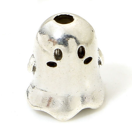 Picture of Zinc Based Alloy Spacer Beads For DIY Jewelry Making Antique Silver Color Shoes Motorcycle 3D