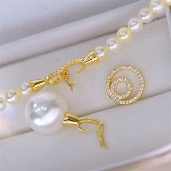 Immagine di 1 Pz Ecologico Ottone Connettore di Collana Anello 18K Vero Oro Placcato Micro Spianare Trasparente Cubic Zirconiae 13mm