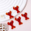 Picture of 2 PCs Lampwork Glass Ocean Jewelry Beads For DIY Jewelry Making Lobster Red 3D About 3.1cm x 2.1cm, Hole: Approx 1.5mm