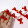 Picture of 2 PCs Lampwork Glass Ocean Jewelry Beads For DIY Jewelry Making Lobster Red 3D About 3.1cm x 2.1cm, Hole: Approx 1.5mm