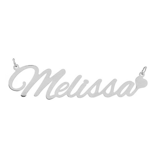 Imagen de 1 Unidad 304 Acero Inoxidable Colgante De Conector De Letra Personalizado Con Nombre Personalizado Tono de Plata