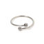 Image de 10 Pcs Bagues Ouvert en 304 Acier Inoxydable Argent Mat 17.3mm (Taille d'US: 7)