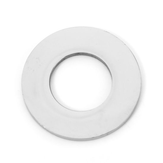 Imagen de 2 Unidades 304 Acero Inoxidable Etiqueta con Nombre para Collar de Perro Puede Tallar Llana Colgantes Anillo Tono de Plata Pulido de Doble Cara 25mm Dia