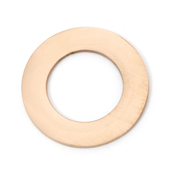 Imagen de 2 Unidades 304 Acero Inoxidable Etiqueta con Nombre para Collar de Perro Puede Tallar Llana Colgantes Anillo Oro Rosa Pulido de Doble Cara 30mm Dia