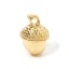Picture of 5 PCs Eco-friendly Zinc Based Alloy Charms 18K Real Gold Plated Pine Cone 3D 15mm x 10mm