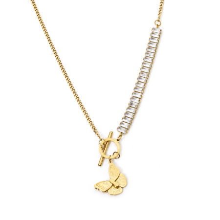 Picture of Vacuum Plating 304 Stainless Steel Pendant Necklace 18K Gold Plated