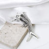 Imagen de 2 Unidades Zamak Joyería del océano Colgantes Plata Antigua Huesos de pescado 3D 7cm x 3.4cm