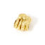 Imagen de 2 Unidades Respetuoso del Medio Ambiente Latón Cuentas Para Hacer Joyas De Bricolaje 18K Oro Real Chapado Puño Poder del Signo de la Mano 3D Aprox 9mm x 7mm, Agujero: acerca de 2mm