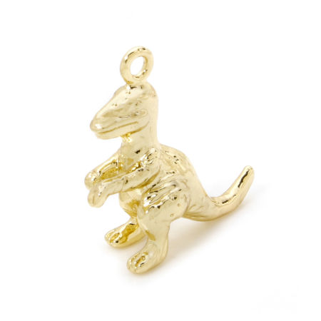 Immagine di 2 Pz Ottone Ciondoli Animale Placcato Oro 18K 3D