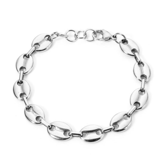 Picture of 1 Piece 304 Stainless Steel Bracelets Cross Virgin Mary