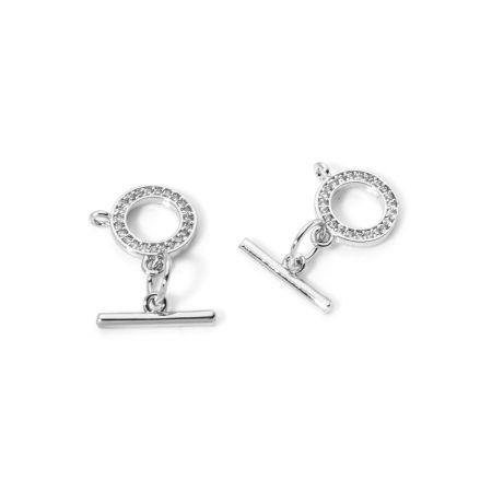 Picture of Brass Toggle Clasps Round Heart Multicolor