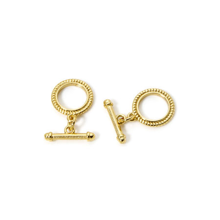Picture of Brass Toggle Clasps Round Heart Multicolor