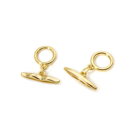 Picture of Brass Toggle Clasps Round Heart Multicolor