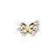Picture of 2 PCs Eco-friendly Brass Insect Connectors Charms Pendants 18K Real Gold Plated & Real Platinum Plated Two Tone Butterfly Animal 20.5mm x 17mm