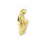 Bild von 1 Stück Umweltfreundlich Messing Anhänger 18K Echtgold plattiert Flügel Imitat Perle 3.2cm x 1cm