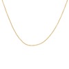Imagen de 1 Unidad Recubrimiento al Vacío PVD Ecológico Sencillo & Casual 18K Oro Real Chapado 304 Acero Inoxidable Cadena de Cable Cruz Collares Para Mujeres Regalo 40cm longitud, Tamaño de la Cadena: 40cm