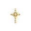 Bild von 1 Stück Messing Religiös Charms 18K Vergoldet Kreuz Hohl Klar Kubischer Zirkon 29mm x 19mm