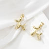Picture of 2 PCs Brass Charm Pendant 18K Gold Plated Dog Animal 3D 23mm x 16mm