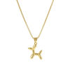 Imagen de 1 Unidad Respetuoso del Medio Ambiente Elegante Lindo 18K Oro Real Chapado Latón Cadena de Cable Cruz Globo Perro 3D Collar con Colgante Unisexo Regalo 45cm + 5cm longitud