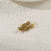 Imagen de 1 Piece Eco-friendly Brass Ocean Jewelry Charms 18K Real Gold Plated Red Enamel Lobster 3D 24mm x 10mm