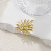 Imagen de 1 Unidad Respetuoso del Medio Ambiente Latón Galaxia Colgantes 18K Oro Real Chapado Sol Sonríe 3.6cm x 3cm