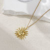 Imagen de 1 Unidad Respetuoso del Medio Ambiente Latón Galaxia Colgantes 18K Oro Real Chapado Sol Sonríe 3.6cm x 3cm