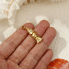 Imagen de 1 Piece Brass Ocean Jewelry Pendants 18K Gold Plated Fish Animal Movable Clear Cubic Zirconia 3.3cm x 0.8cm