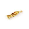 Imagen de 1 Piece Brass Ocean Jewelry Pendants 18K Gold Plated Fish Animal Movable Clear Cubic Zirconia 3.3cm x 0.8cm