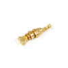 Imagen de 1 Piece Brass Ocean Jewelry Pendants 18K Gold Plated Fish Animal Movable Clear Cubic Zirconia 3.3cm x 0.8cm