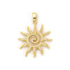 Bild von 2 PCs Brass Galaxy Pendants 18K Gold Plated Sun Micro Pave Clear Cubic Zirconia 3.6cm x 2.8cm