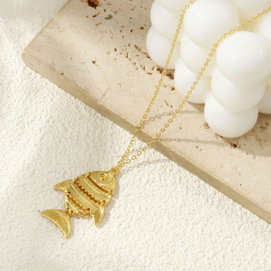 Imagen de 1 Unidad Respetuoso del Medio Ambiente Latón Joyería del océano Colgantes 18K Oro Real Chapado Pez Raya Movible 3.7cm x 2.4cm