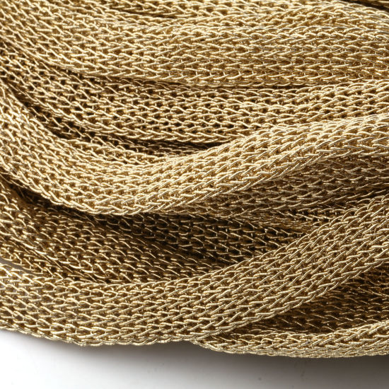 Picture of 2 M Polyester Braided Cord Rope Golden Hollow 10mm