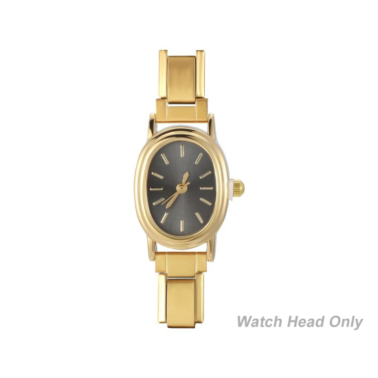 Изображение 1 ШТ 304 Нержавеющая Сталь Стильный & Стильный и повседневный Лицо часов с итальянскими чармами для изготовления украшений своими руками Позолоченный Черный Овальные 5.7см x 2см