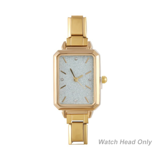 Изображение 1 ШТ 304 Нержавеющая Сталь Стильный & Стильный и повседневный Лицо часов с итальянскими чармами для изготовления украшений своими руками Позолоченный Светло-зеленый Восьмиугольник 5.7см x 2.5см