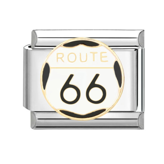 Изображение 1 ШТ 304 Нержавеющая Сталь Очаровательный итальянский браслет со звеньями Изготовление ювелирных изделий своими руками Серебряный Тон Белый Прямоугольник Футбол 10мм x 9мм