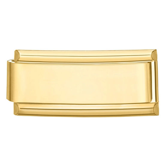 Immagine di 1 Pz 304 Acciaio Inossidabile Bracciale con Charm Italiano a Maglie, Creazione di Gioielli Fai-da-te Oro Placcato Rettangolo 20mm x 9mm