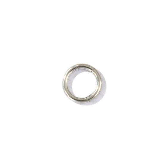 Imagen de 2 Unidades Respetuoso del Medio Ambiente 316 Acero Inoxidable Joyas para Piercing Cierre De Aro Con Click Segmentado Con Bisagra Al Por Mayor Ronda Tono de Plata 8.5mm Dia