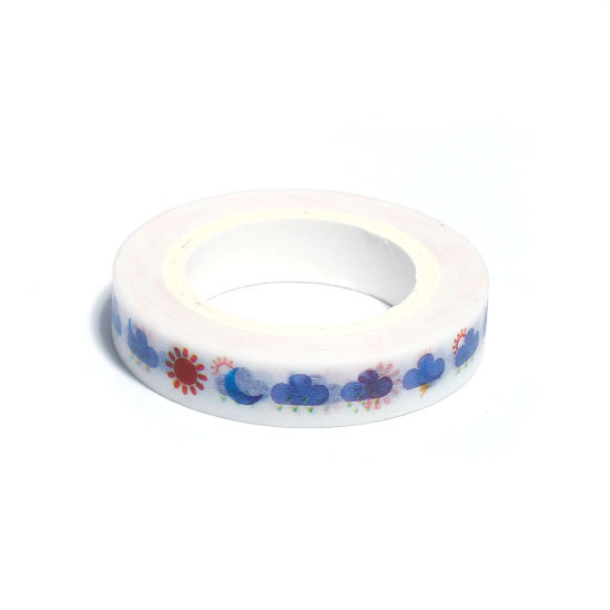 Picture of Paper Adhesive Tape White & Blue 1 Piece