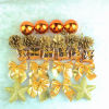 Imagen de 1 Box ( 24 PCs/Box) Foam Christmas Hanging Decoration Bronzed Pine Cone Star
