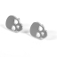 Picture of Titanium Steel Ear Post Stud Earrings Silver Tone Skull 13mm x 10mm, Post/ Wire Size: (21 gauge), 1 Pair