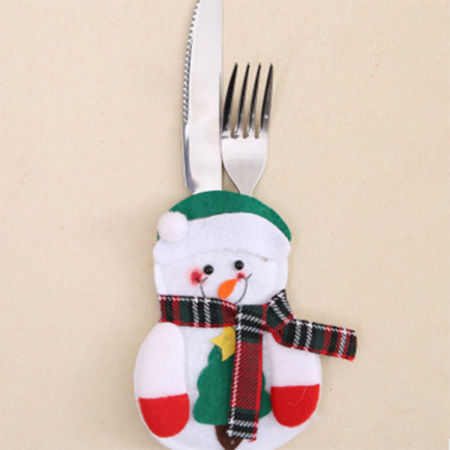 Bild von Nonwovens Geschirrbeutel Multicolor Weihnachtsschneemann 14cm x 10cm, 1 Stück