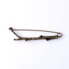 Picture of Pin Brooches Irregular Antique Bronze 7.3cm x 1.8cm, 1 Piece