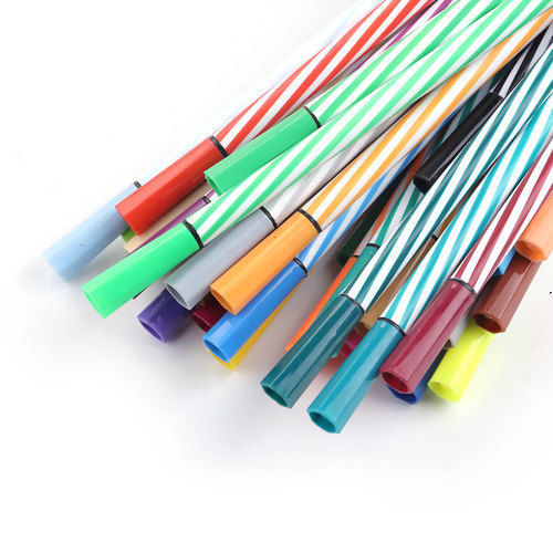 Изображение Plastic Water Color Pen Brush Multicolor 16.2cm(6 3/8") x 0.8cm( 3/8"), 1 Box(36 Colours)