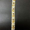 Изображение 1 Yard Polyester & Acrylic Jacquard Webbing Ribbon White Beaded 15mm
