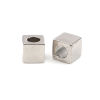 Image de 20 Pcs Arrêt Cordon en Alliage de Zinc Cube Argent Mat 8mm x 8mm 
