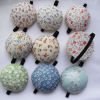 Picture of 1 Piece Polyester Pin Cushions Wristband Sewing Tools Round Floral Print At Random Color Elastic 6cm