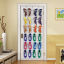 Image de Sac de Rangement 24 pcs pour Chaussures à Suspendre au Mur ou à la Porte en Tissu Blanc Rectangle 150cm x 45cm, 1 Pièce