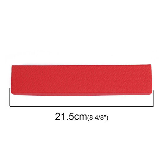 Bild von Papier Schmuck Schmuckkasten Rechteck Braun 21.5cm x 4.4cm , 1 Stück