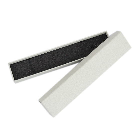 Bild von Papier Schmuck Schmuckkasten Rechteck Braun 21.5cm x 4.4cm , 1 Stück